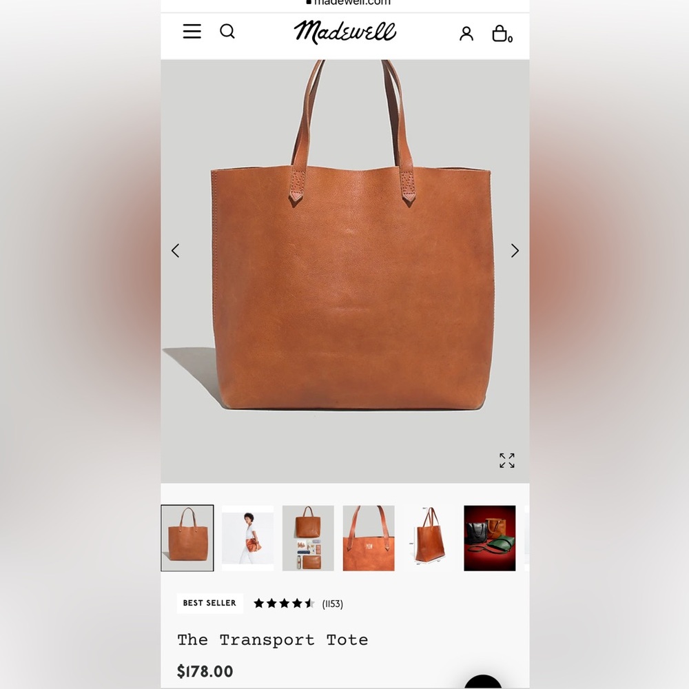 Madewell Large Transport Tote Bag